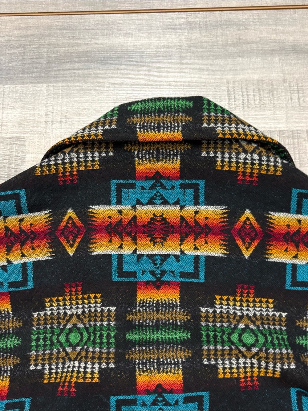 Pendleton Wool Shirt Jacket Chief Joseph Mens M Buffalo Nickel Buttons Aztec - Picture 14 of 16